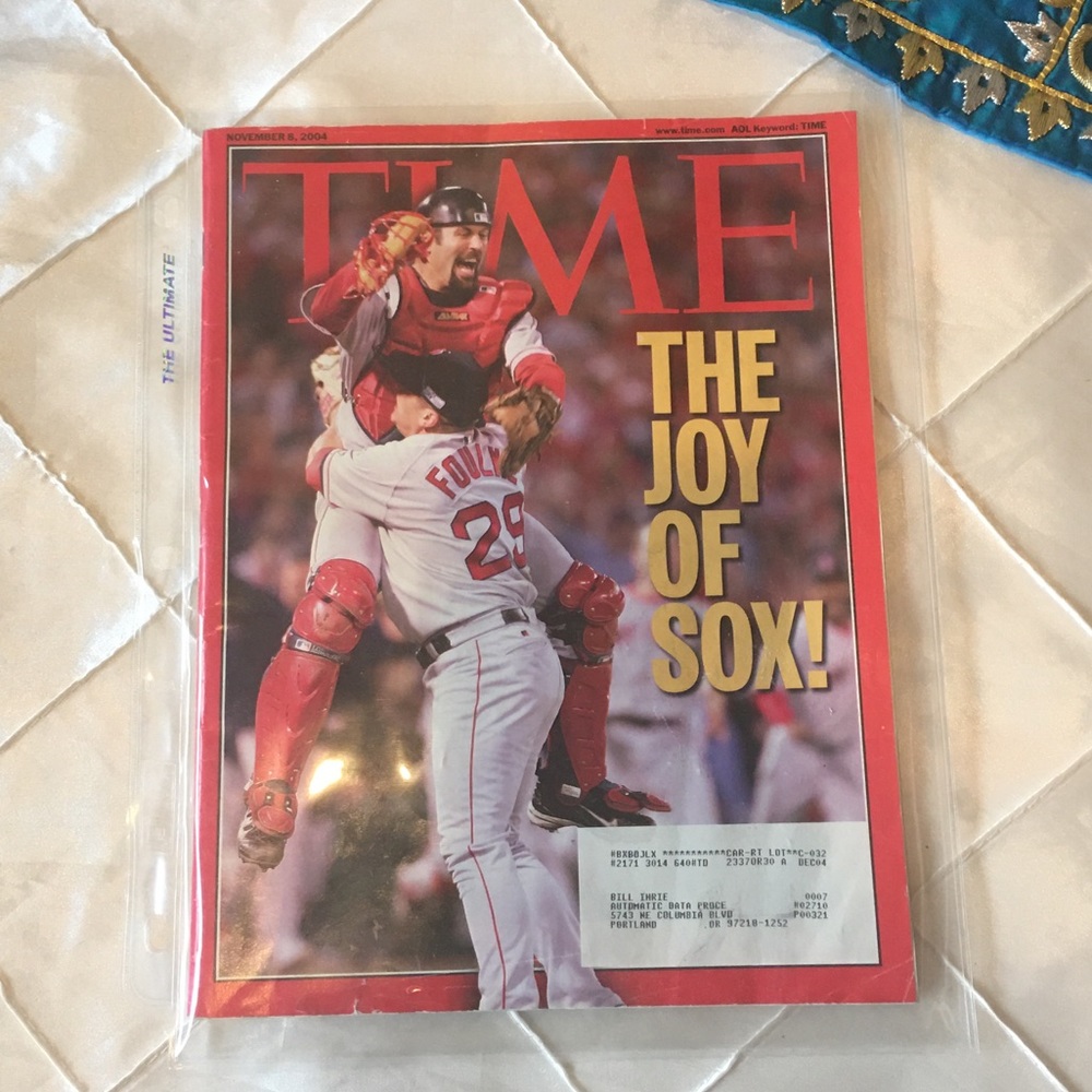 Time Magazine of historic Boston Red Sox WS 2004!